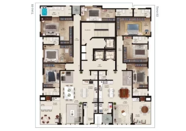 Imagem Acqua Blue Residence - Apartamento à venda no bairro Meia Praia - Itapema/SC