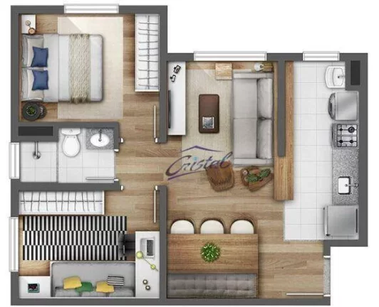 Imagem Apartamento com 2 dormitórios à venda, 47 m² - Butantã - São Paulo/SP