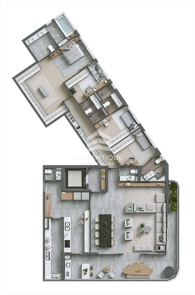 Imagem INFINITY ALPHAVILLE ALPHAGRAN - Apartamento no Alphagran em Aphaville à venda