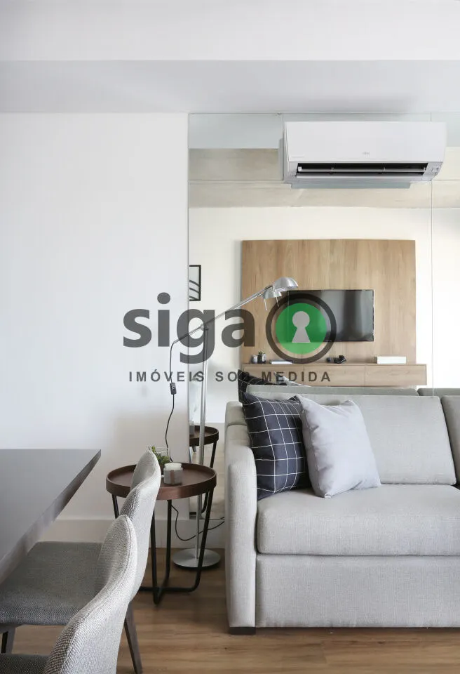 Imagem APATAMENTO MOBILIADO PARA VENDA NO BROOKLIN COM 1 DORMITORIO