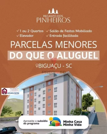 O Recanto dos Pinheiros 2 é um residencial com 50 apartamentos, de 1 e 2 Dormitórios em Rua Guilherme Valdir Nascimento