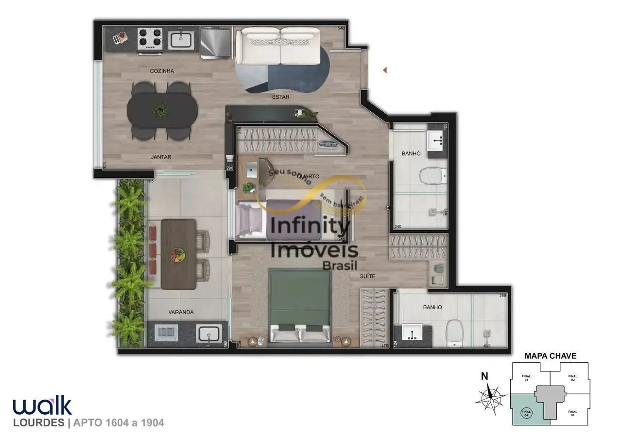 Imagem WALK LOUIRDES - Apartamento à venda no bairro Lourdes - Belo Horizonte/MG