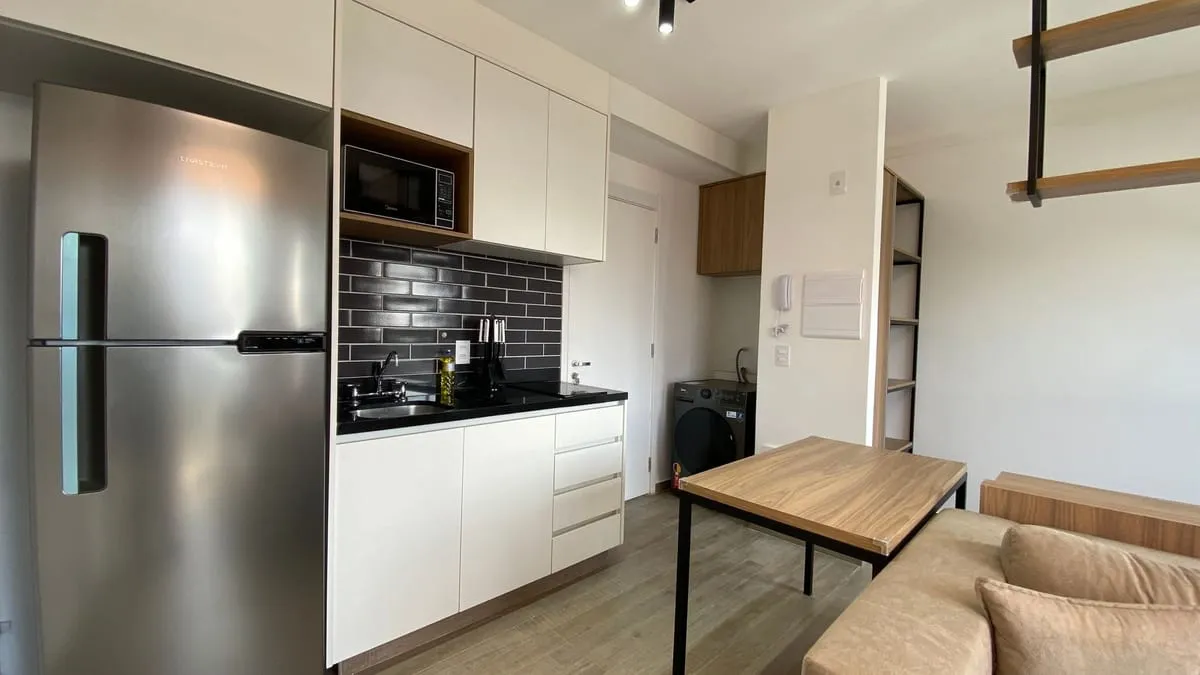 Imagem Apartamento com 1 Quarto para alugar, 37m² - Santo Amaro