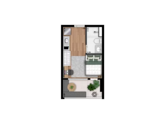 Imagem THINK TANABI - Apto de 60m², em excelente localização do bairro da Água Branca!!