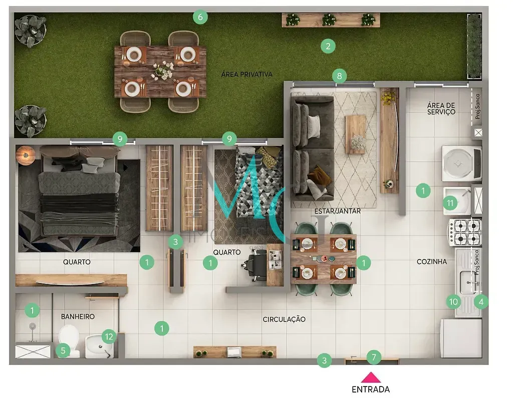 Imagem Apartamento à venda 2 Quartos 35.36M² Bonsucesso Rio de Janeiro - RJ | Encantos da Zona Norte - Fase 1