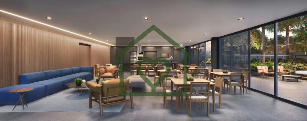 Imagem Esse apartamento exclusivo possui uma sacada de 18m2, a maior do empreendimento, com frente virado p...