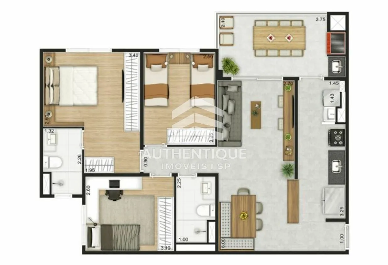 Imagem Praça Marajoara - Apartamento à venda no bairro Santo Amaro - São Paulo/SP, Zona Sul