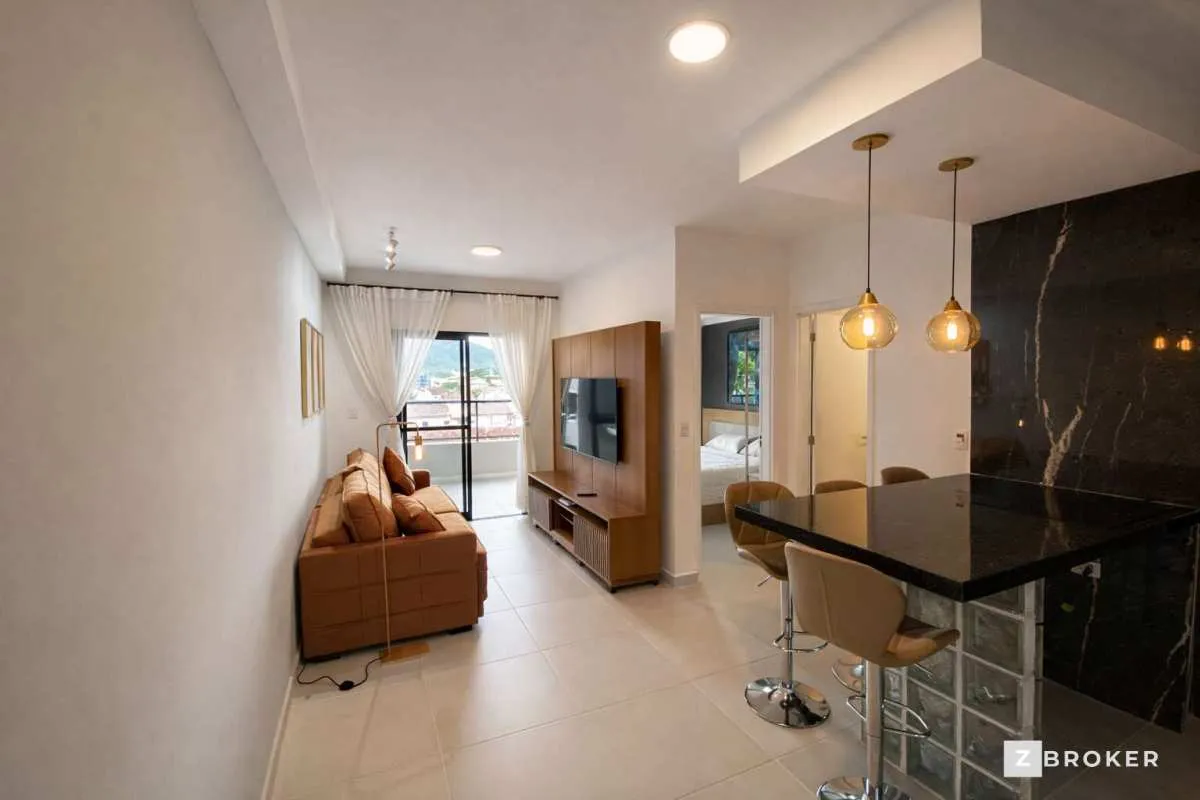 Foto do imóvel Apartamento à venda, no Condomínio Gálatas em Ubatuba, Centro, com 1 quarto, 48m2
