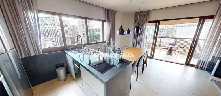 Imagem Flat disponível para locação no Cyrela by Pininfarina no Itaim Bibi, com 98m², 1 dormitório e 1 vaga
