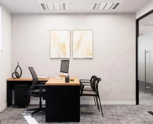 Imagem Conjunto comercial mobiliado com 170m² para locação.