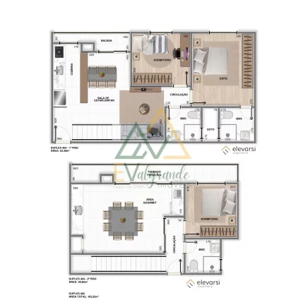 Imagem Apartamento Duplex no Centro de Pinhais com acabamento em Alto Padrão!
