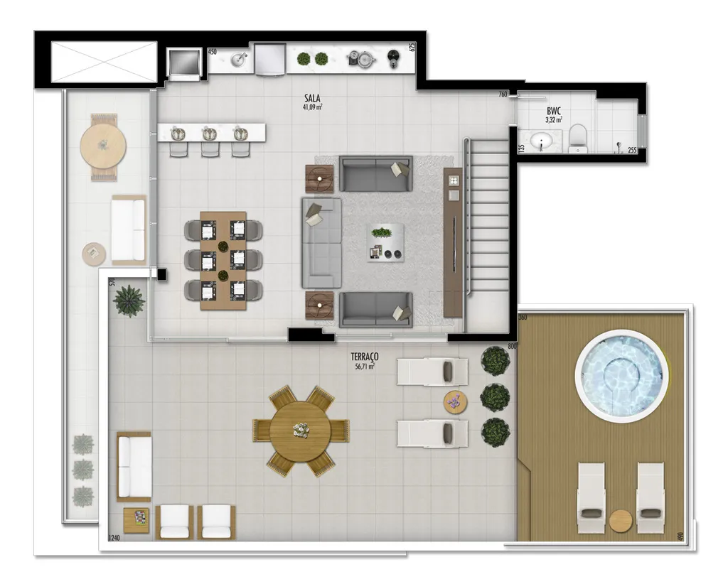 Imagem COBERTURA RESIDENCIAL em Curitiba - PR, Cabral