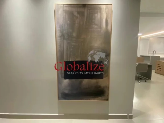 Imagem Sala comercial à venda com 100m², 1 vaga, recepção por R$480.000,00 na Vila Mathias em Santos