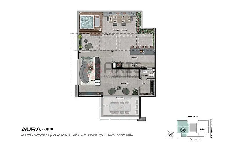 Imagem Apartamento 3 quartos no Santo Agostinho - Lazer completo