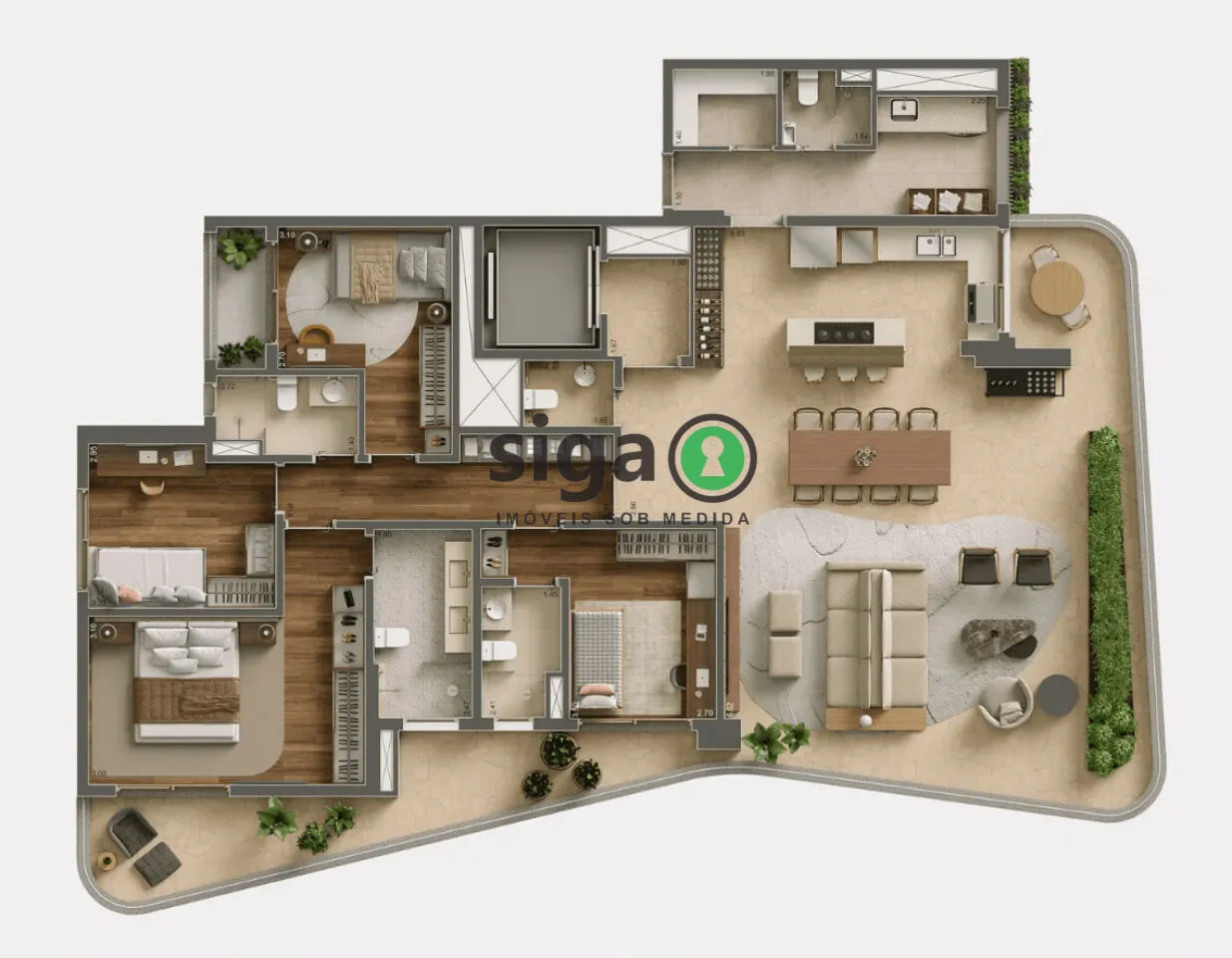 Imagem Apartamento à venda no Paraíso de 225 m² com 3 suítes e 3 vagas - São Paulo