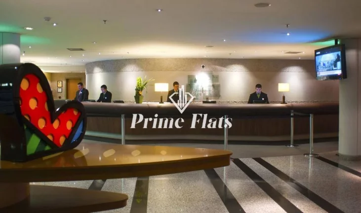 Imagem Flat disponível para venda no Holiday Inn Anhembi, com 26m², 1 dormitório e 1 vaga