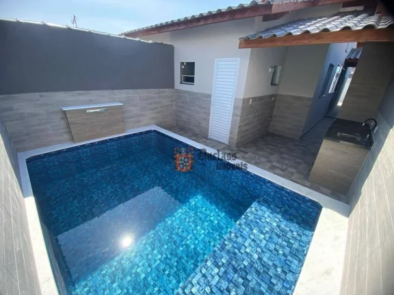 Foto do imóvel Casa com 2 dormitórios à venda, 64 m² por R$ 355.000 - Balneário Tupy - Itanhaém/SP