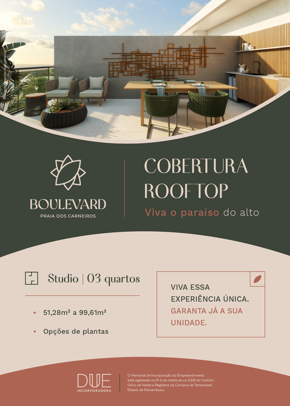 Imagem Apartamento com 2 Quartos à Venda, 51 m²em Praia dos Carneiros - Tamandaré