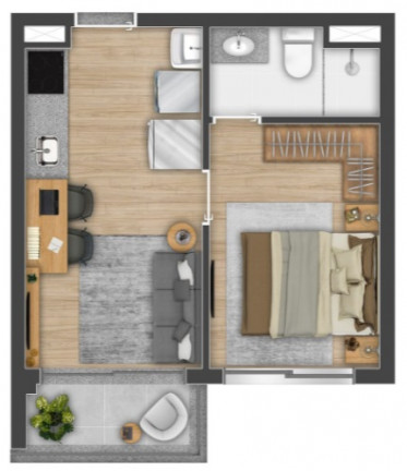 Imagem Studio à Venda, 24 m² em Vila Cordeiro - São Paulo