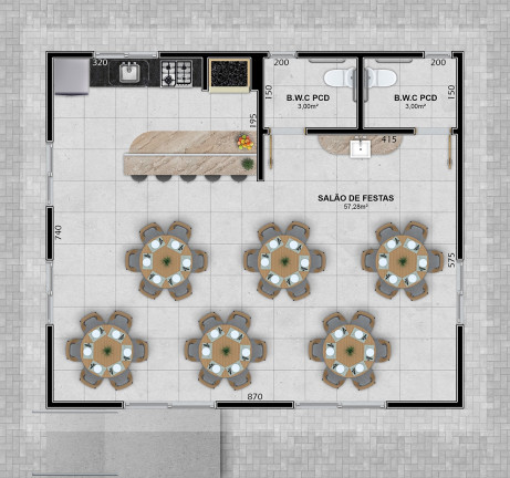 Imagem Apartamento com 3 Quartos à Venda, 79 m²em Linha Batista - Criciúma