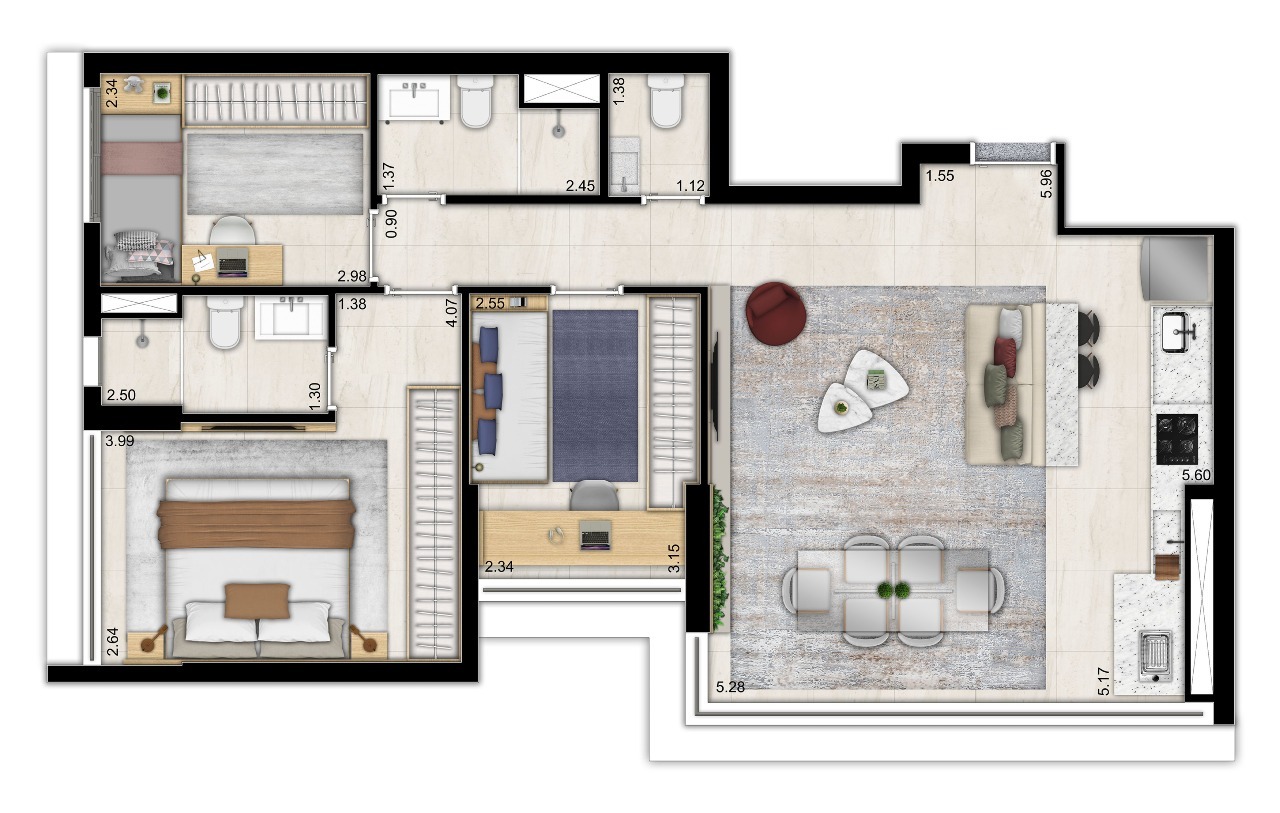 Imagem Apartamento com 3 Quartos à Venda, 79 m²em Ipiranga - São Paulo