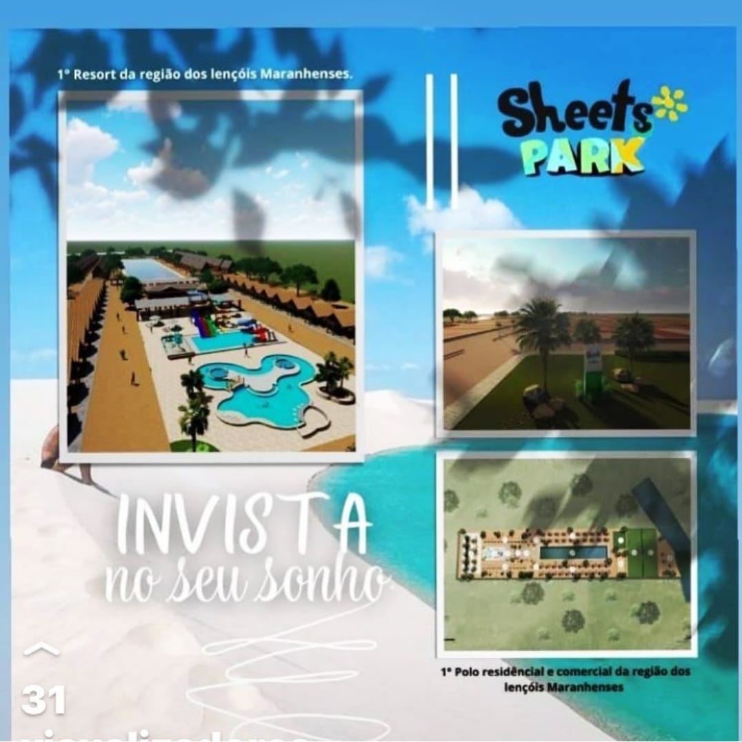 Terreno à Venda, 300 m²em Sheet Park - Santo Amaro do Maranhão