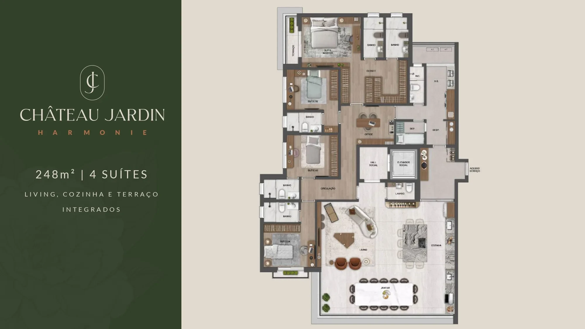 Imagem Apartamento com 4 Quartos à Venda, 355 m² em Vila Tramontano - São Paulo