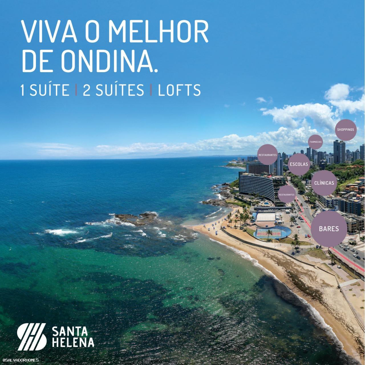 Apartamento com 1 Quarto à Venda, 31 m² em Ondina - Salvador