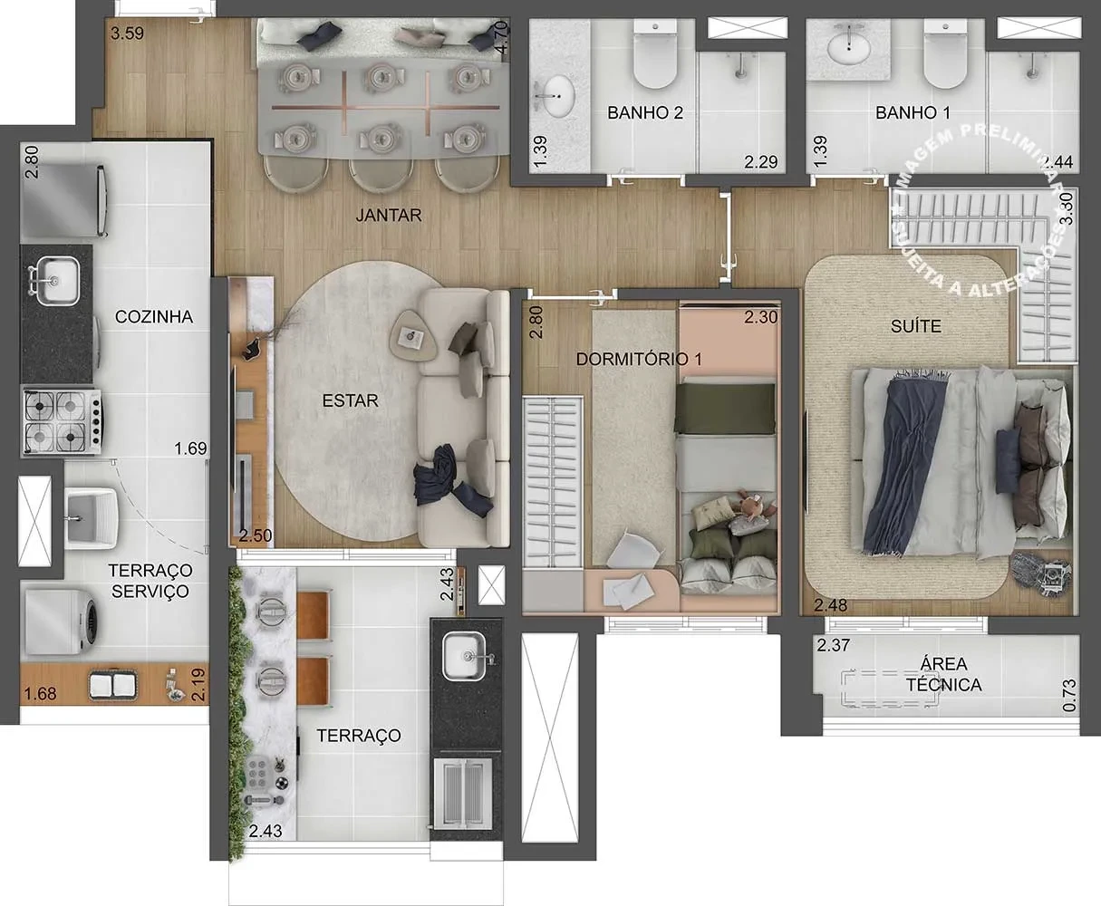 Imagem Apartamento com 2 Quartos à Venda, 63 m² em Mooca - São Paulo