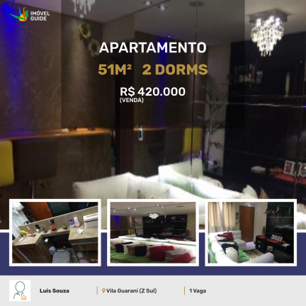 Apartamento com 2 Quartos à Venda,  em Vila Guarani (Z Sul) - São Paulo