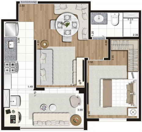 Imagem Apartamento com 3 Quartos à Venda, 68 m² em Brás - São Paulo