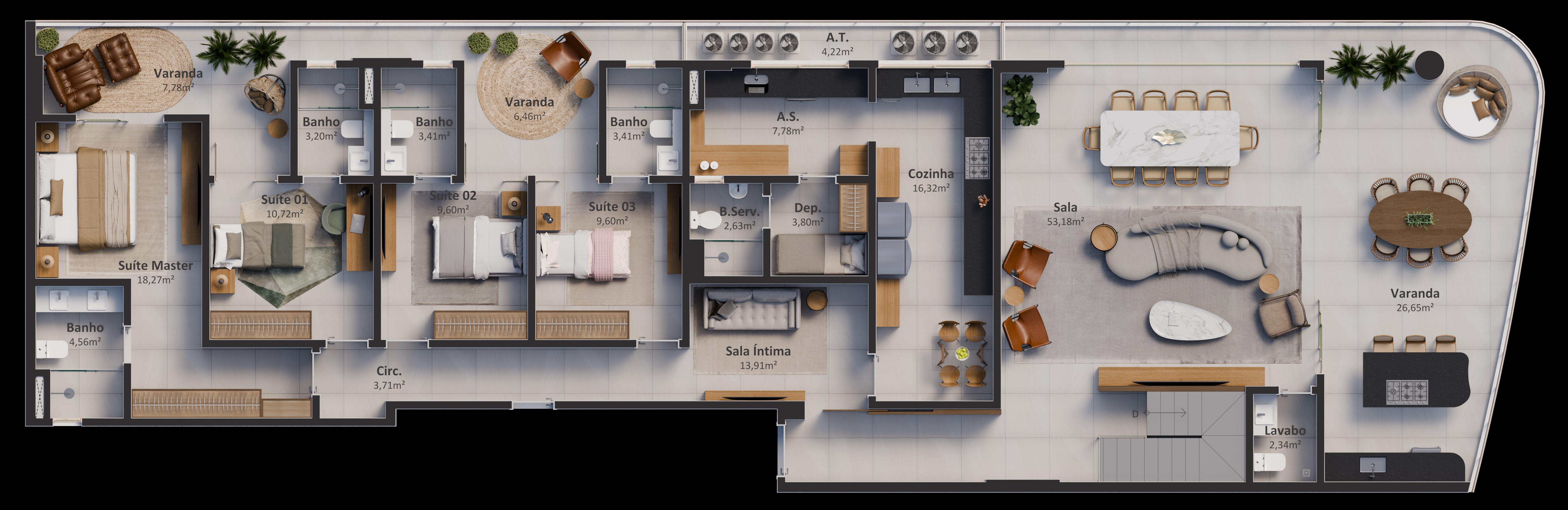 Imagem Apartamento com 4 Quartos à Venda, 223 m² em Praia da Costa - Vila Velha