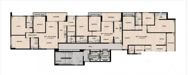 Imagem Apartamento com 3 Quartos à Venda, 86 m² em Rosarinho - Recife