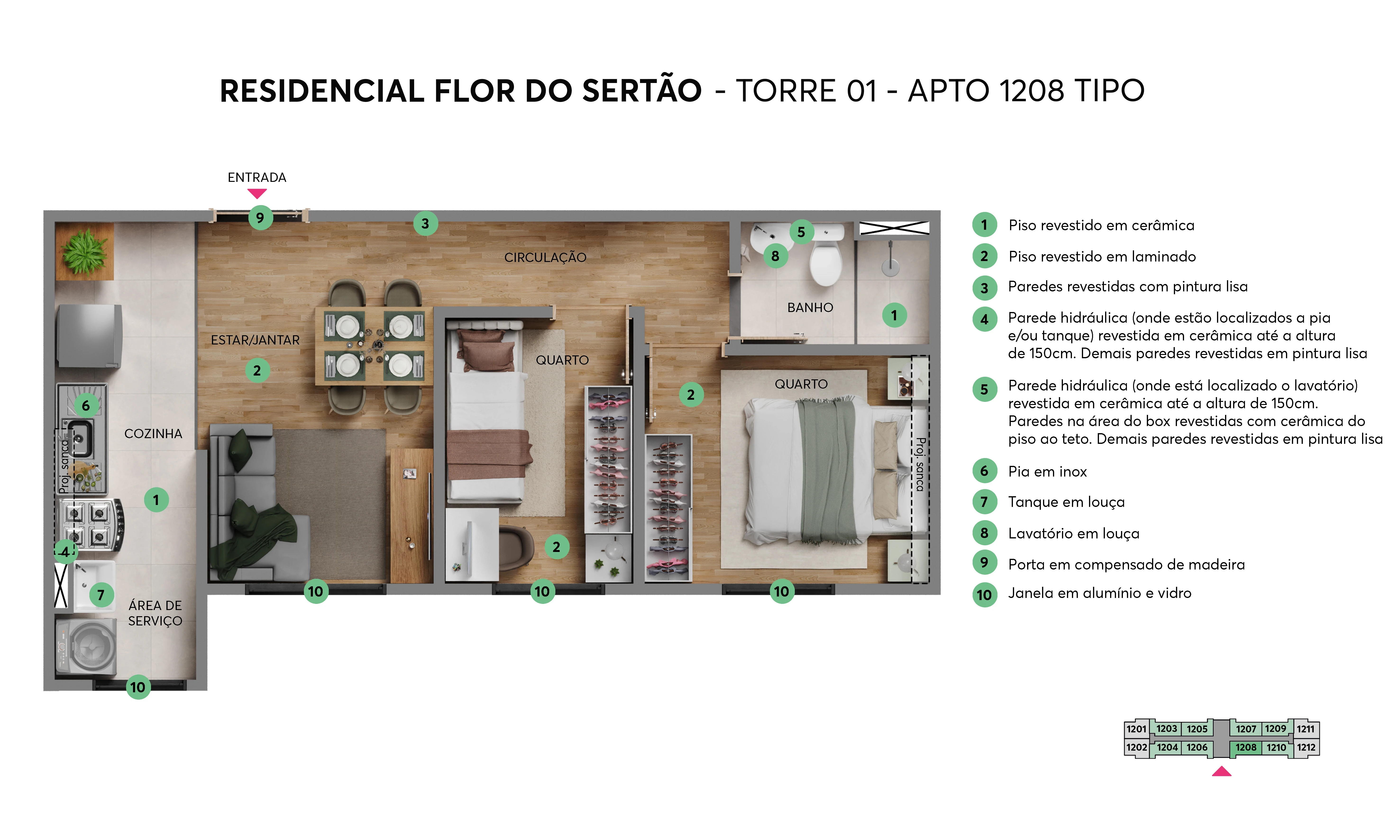 Imagem Apartamento com 2 Quartos à Venda, 40 m² em Jacarecanga - Fortaleza