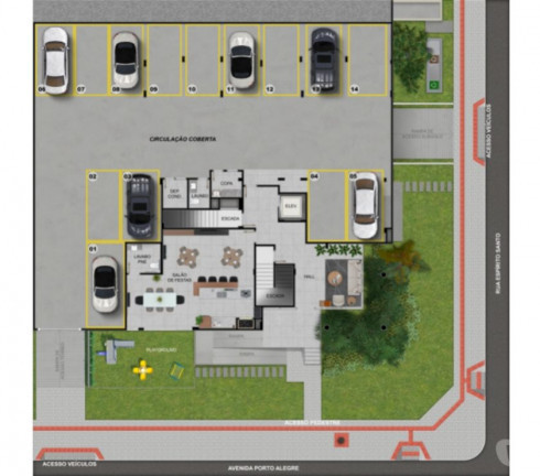 Apartamento com 3 Quartos à Venda, 87 m² em Brasília - Criciúma