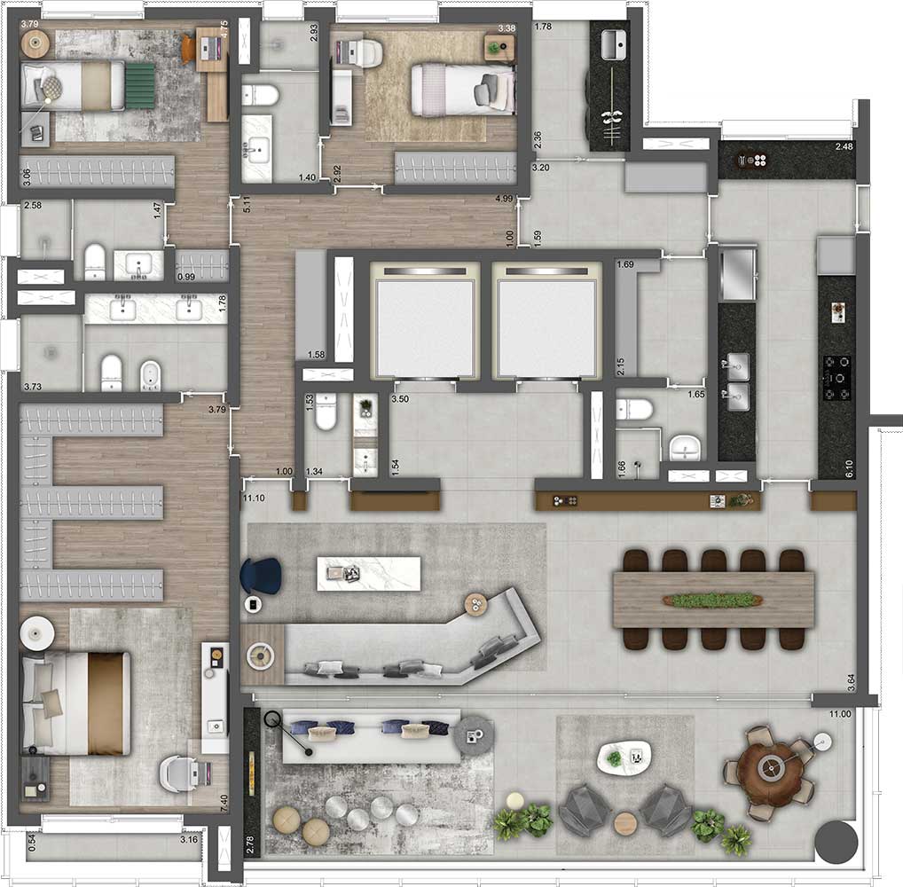 Imagem Apartamento com 4 Quartos à Venda, 240 m² em Ibirapuera - São Paulo