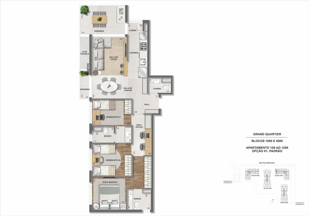 Foto do imóvel: Apartamento com 3 Quartos à Venda, 88 m² em Barra Olímpica - Rio de Janeiro