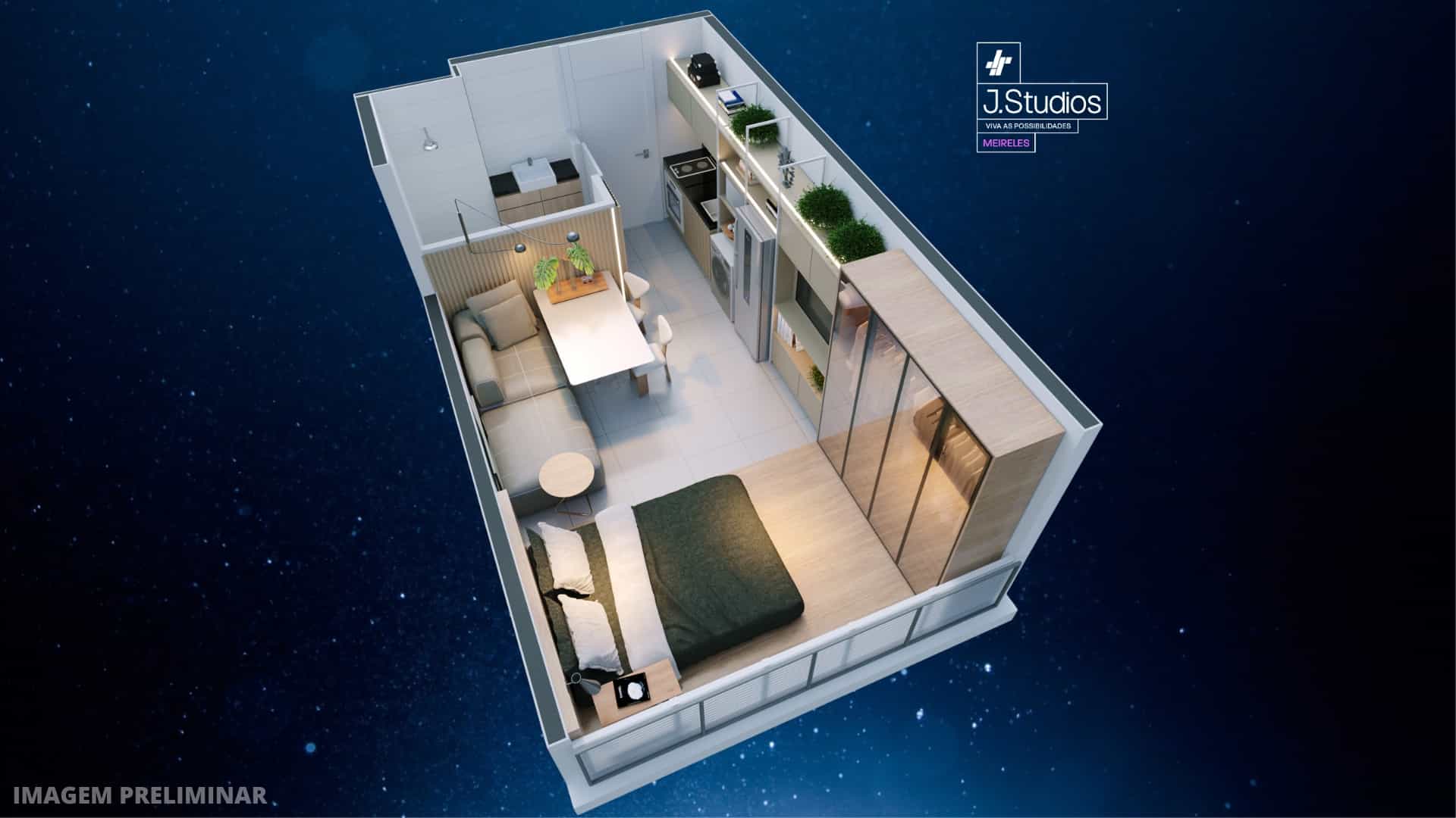 Imagem Apartamento com 1 Quarto à Venda, 36 m²em Aldeota - Fortaleza