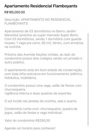 Apartamento com 3 Quartos à Venda, 69 m² em Parque Residencial das Camélias - Bauru