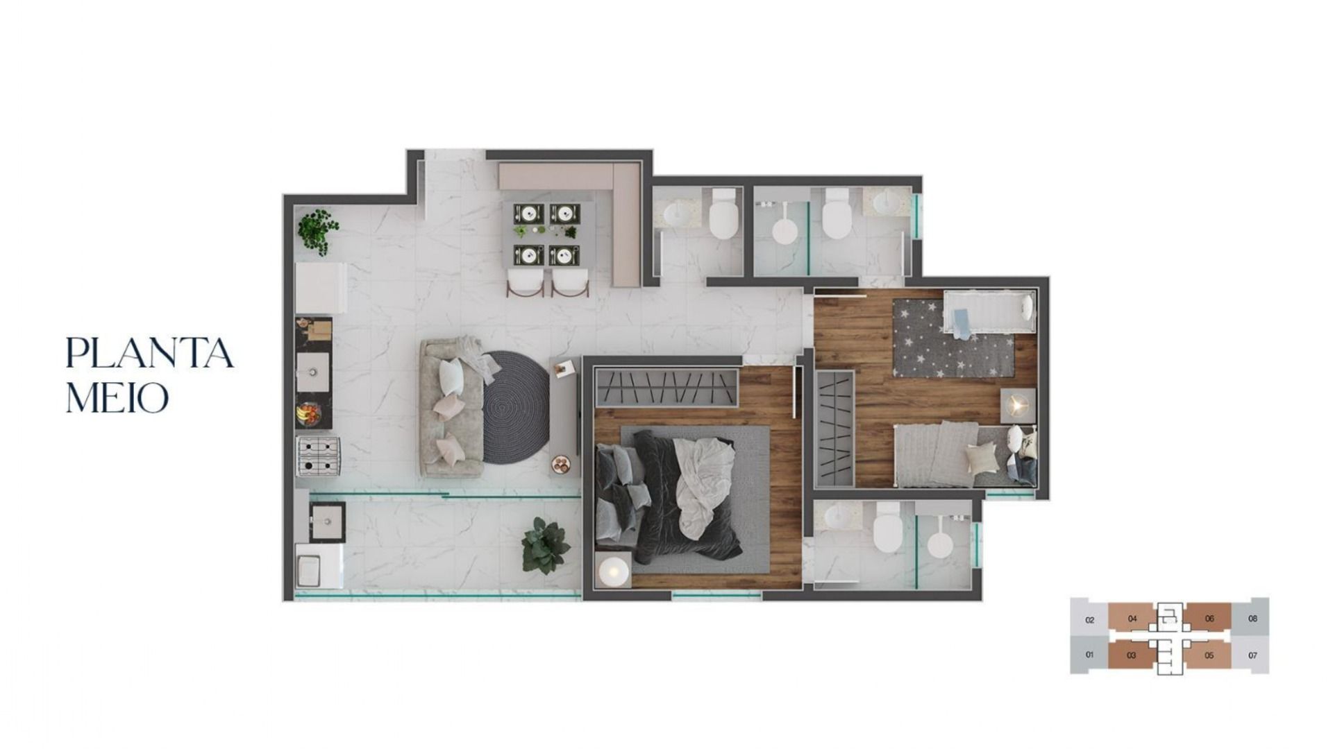 Imagem Apartamento com 2 Quartos à Venda, 56 m² em Boa Vista - Juiz de Fora