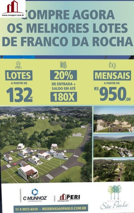 Foto do imóvel: Terreno à Venda,  em Parque Paulista - Franco da Rocha