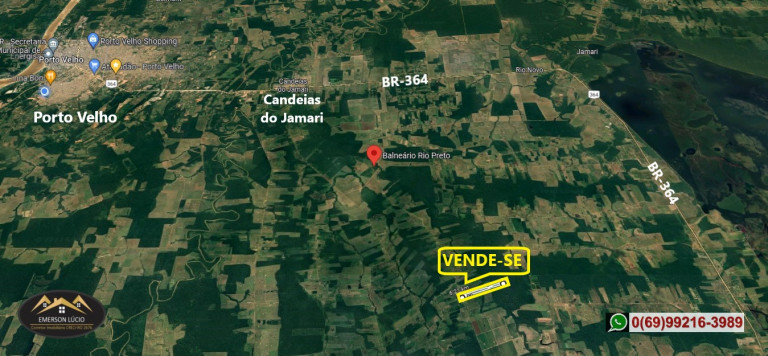 Imagem Fazenda à Venda,  em Zona Rural - Candeias do Jamari