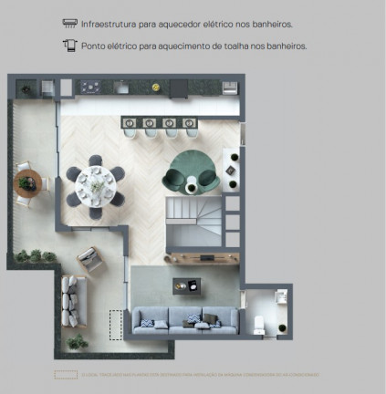 Imagem Cobertura com 3 Quartos à Venda, 158 m² em Juvevê - Curitiba