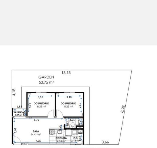 Foto do imóvel: Apartamento com 2 Quartos à Venda, 45 m² em Centro (Caucaia do Alto) - Cotia