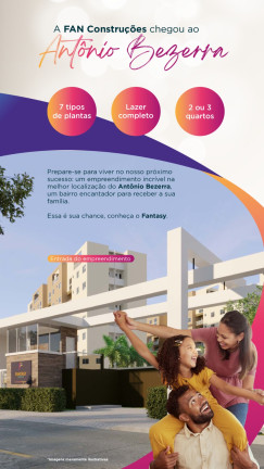 Imagem Apartamento com 2 Quartos à Venda, 50 m² em Antônio Bezerra - Fortaleza