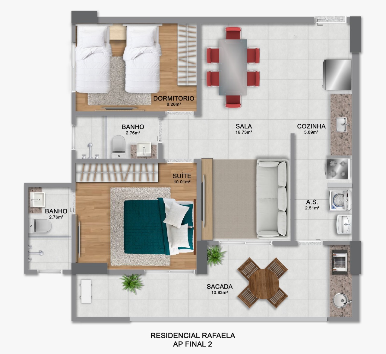 Imagem Apartamento com 2 Quartos à Venda, 64 m²em Guilhermina - Praia Grande