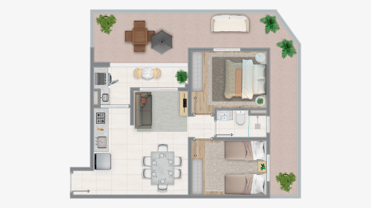 Imagem Apartamento com 2 Quartos à Venda, 49 m² em São Pedro - Osasco