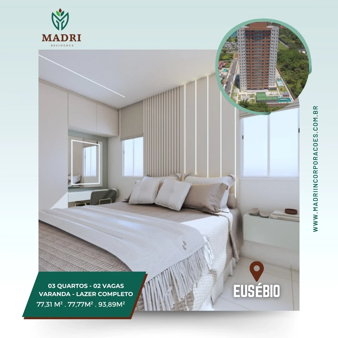 Foto do imóvel: Apartamento com 3 Quartos à Venda, 77 m² em Centro - Eusébio