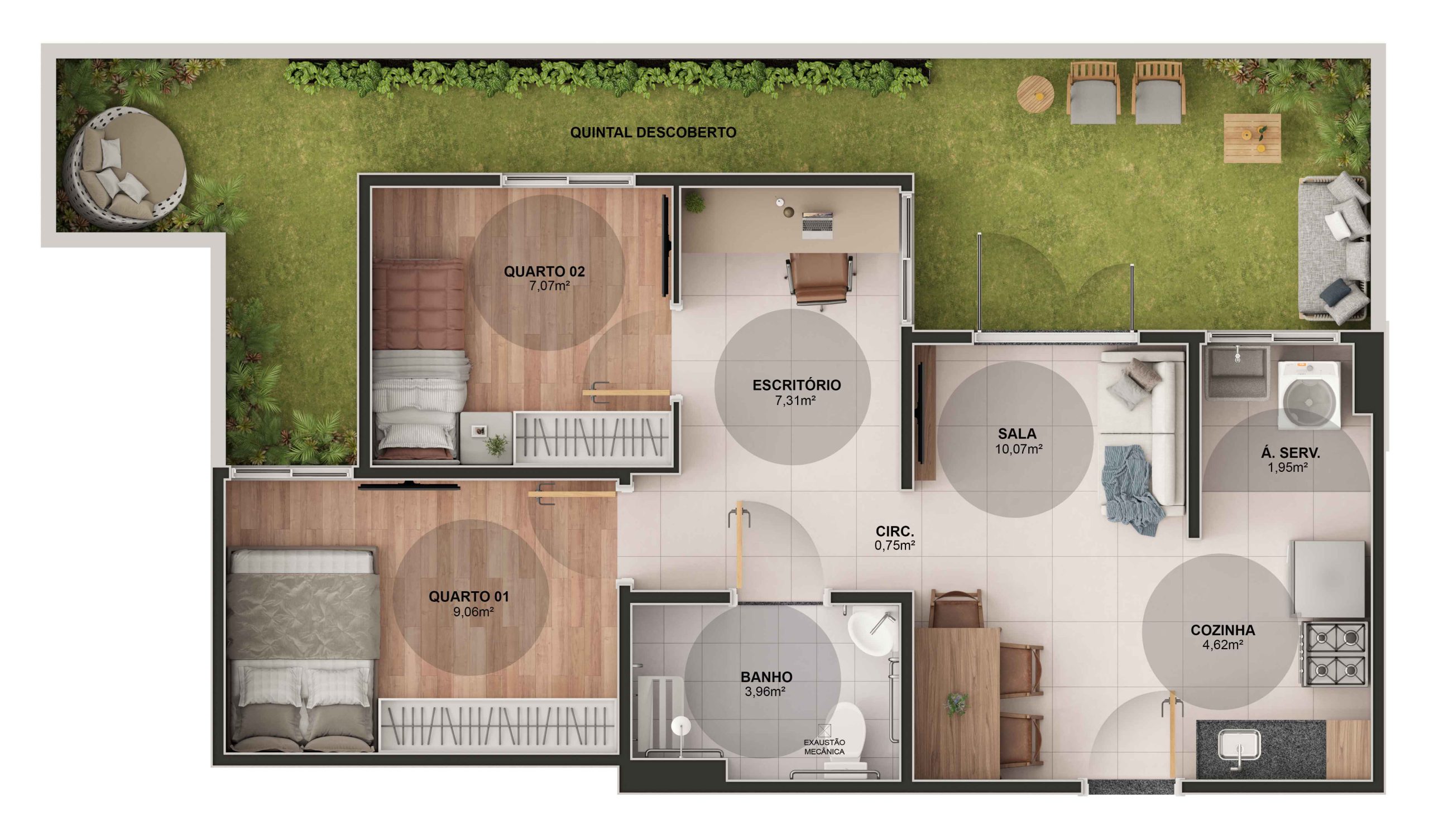 Imagem Apartamento com 2 Quartos à Venda, 43 m² em Vale Encantado - Vila Velha