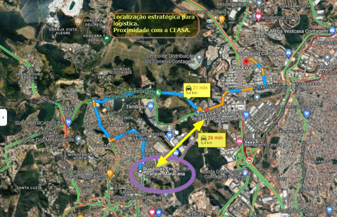 Terreno à Venda,  em Parque Maracanã - Contagem